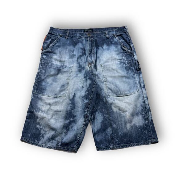 Men's Sean Johns Baggy Jorts Inner Pockets Jesse Pinkman Acid Wash Size 40 - Picture 2 of 9